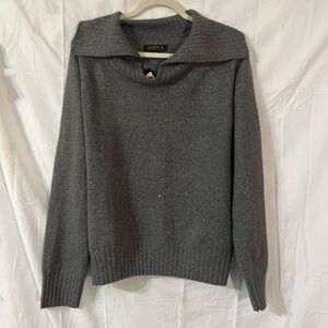 Joseph A gray sparkly sweater. XXL plus size 2X Holiday wear
